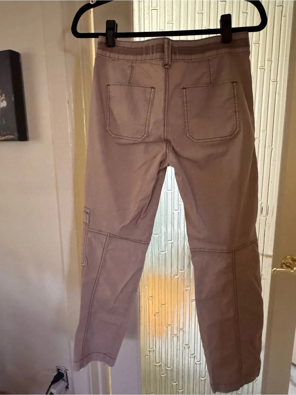 Anthropologie Pilcro Wanderer Pant.  Size 26, more like a 27. Khaki, button fly.